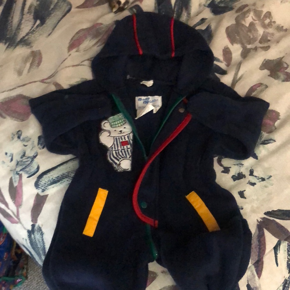 Baby B’gosh Navy Blue Kids One Piece with Bear Design